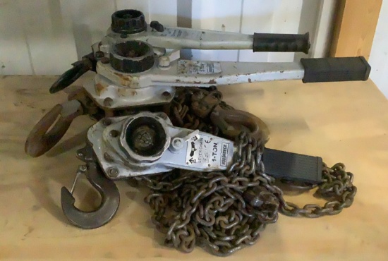(3) Assorted Lever Ratchet Chain Hoist