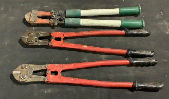 (3) Assorted Bolt Cutters