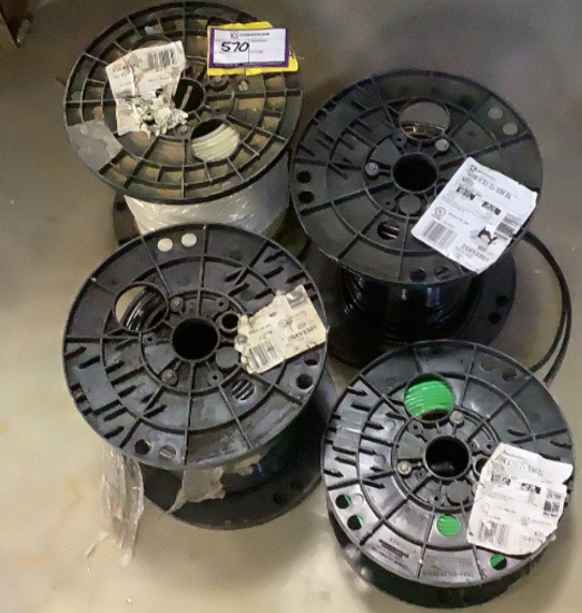 (4) Partial Spools of Machine Tool Wire