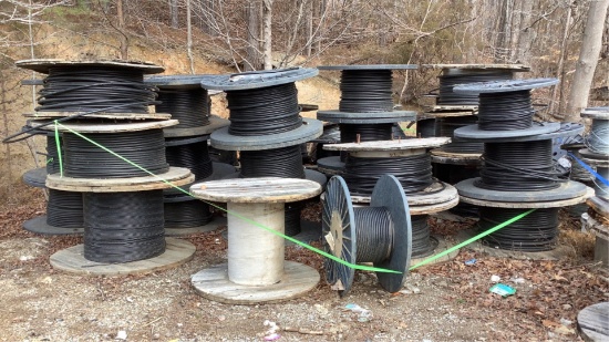 (Approx 40) Partial Spools of Assorted Cable
