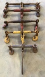 (5) Assorted Ratchet Load Binders