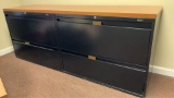 (3) Lateral Filing Cabinets w/ Table Top