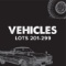 Vehicles - Lots 201-299