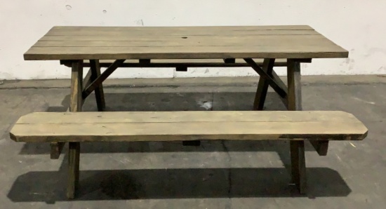 Wooden Picnic Table