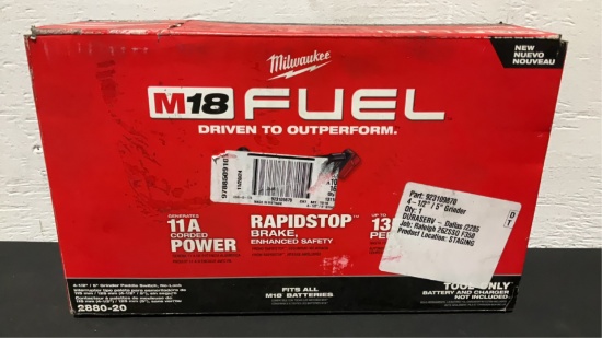 Milwaukee 18V 4-1/2"-5" Grinder 2880-20