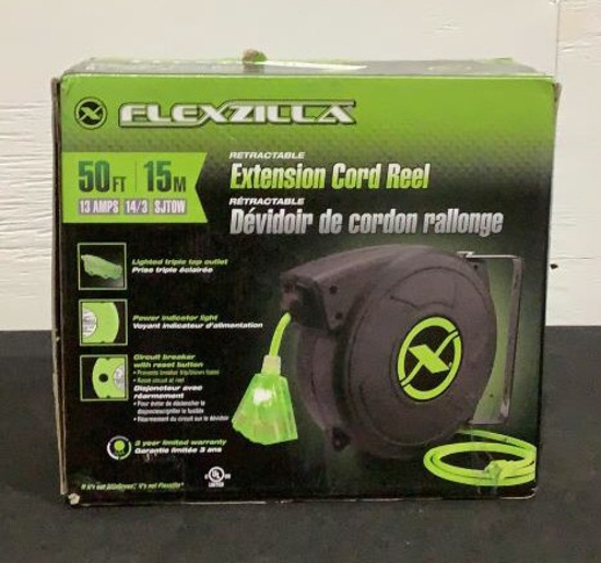 Flexzilla 50' Extension Cord Reel SJT0W
