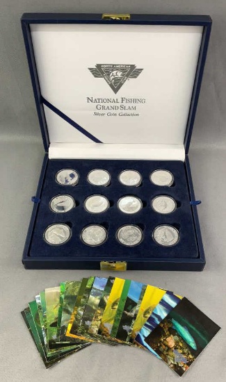 (24) National Fishing Grand Slam Silver Coin Colle