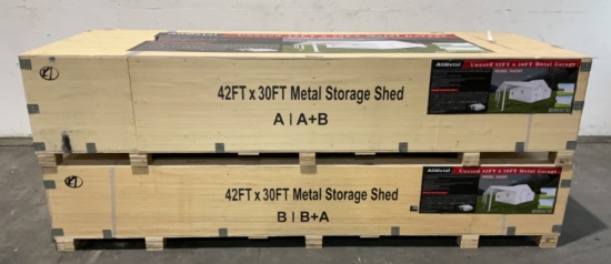 All Metal 42'x30' Metal Storage Shed K4230T