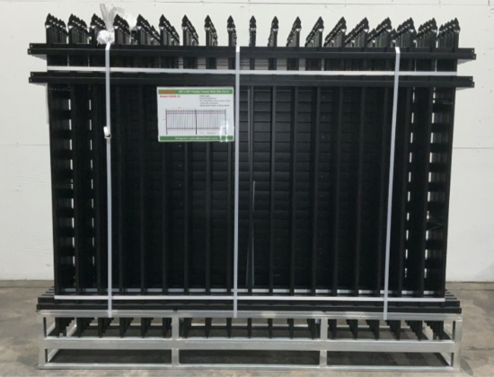 (22) All Metal 8'x6' Powder Coated Steel Site Fenc