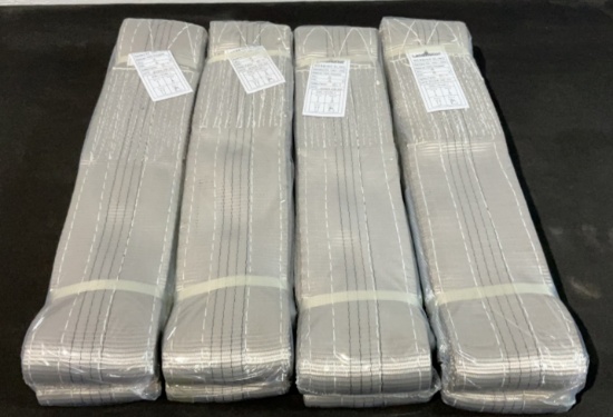 (4) Land Honor 4 Ton x 4m Polyester Rigging Slings