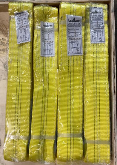 (4) Land Honor 3 Ton x 6m Polyester Rigging Slings
