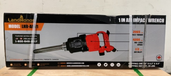 Land Honor 1" Pneumatic Impact Wrench LHR-AIW1
