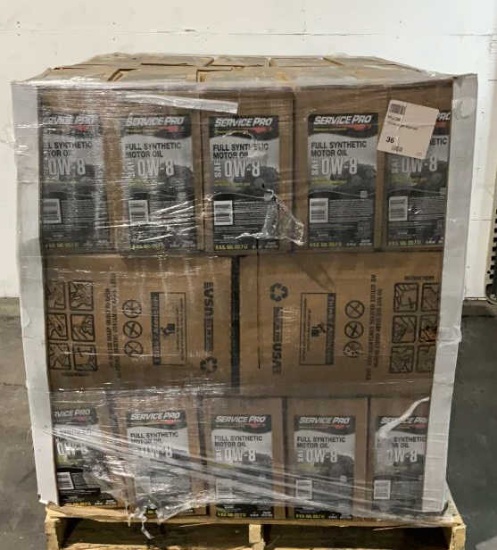 (36) Service Pro 6 Gallon 0W-8 Full Synthetic Oil