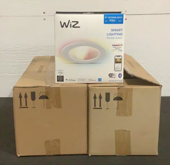 (12) Wiz 6" LED Smart Downlights 604298