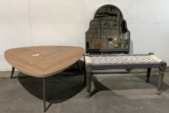 Table, Bench & Mirror