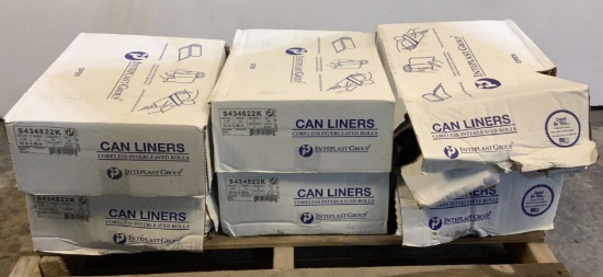 (6) Inteplast Group 150 Ct 56 Gallon Can Liners S4
