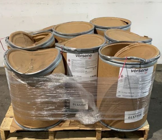 (8) Versene 100Lb Barrels of Chelating Powder
