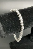 $11,825 14KT 10.00CT Diamond Tennis Bracelet