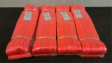 (4) Land Honor 5 Ton x 4m Polyester Rigging Slings