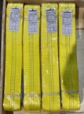 (4) Land Honor 3 Ton x 4m Polyester Rigging Slings