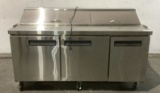 Dukers Rolling Refrigerated Prep Station DSP72
