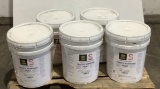(5) Crown 5 Gal White Traffic Marking Paint