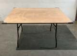 5'X5' Wooden Folding Table
