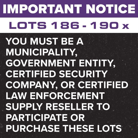 ***Important Bidding Notice***