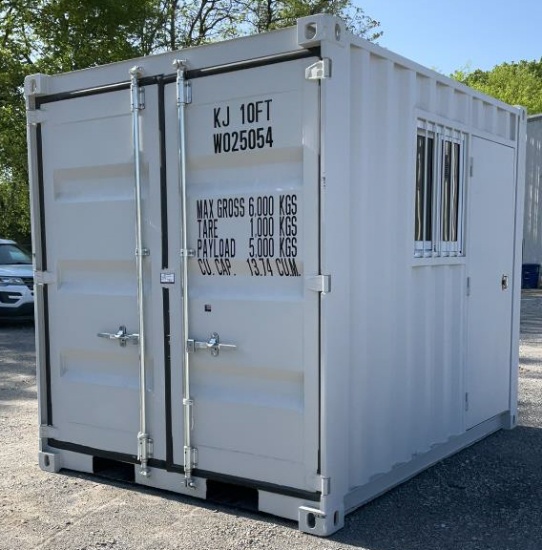 All Metal 10' Shipping Container/ Mobile Office