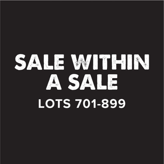 Sale within a Sale - Lots 701-899