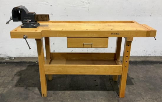 White Gate Wood Working Table w/ 6" Vise