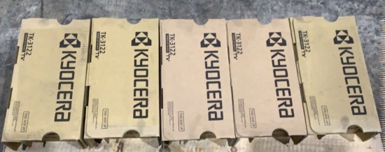 (5) Kyocera Toner Kits TK-3122