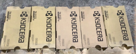 (5) Kyocera Toner Kits TK-3122