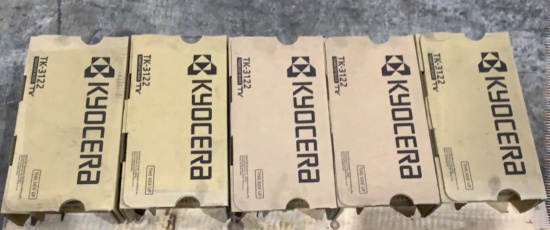 (5) Kyocera Toner Kits TK-3122