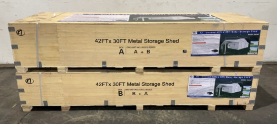 KJ 42'x30' Metal Storage Shed K4230T