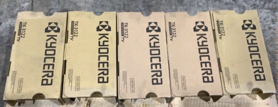 (5) Kyocera Toner Kits TK-3122