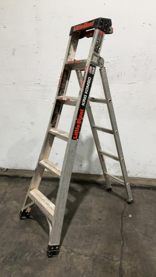 Little Giant 6' Aluminum Step Ladder King Kombo