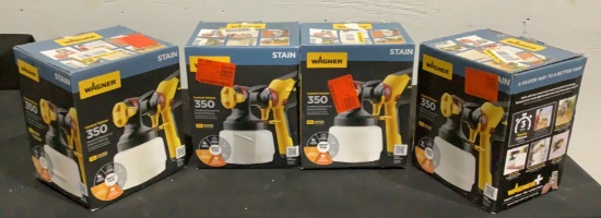 (4) Wagner Stain Sprayers 350