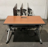 (4) Rolling Desk Stations