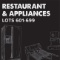 Restaurant & Appliances - Lots 601-699