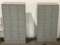(2) 3x5 Industrial Gray Metal Lockers