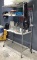 Uline Rolling Metal Wire Shelving Unit OFFSITE