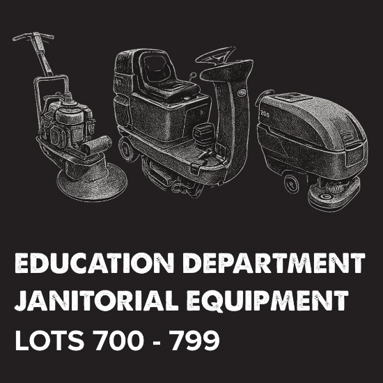 Education Department Janitorial Equipment 700-799