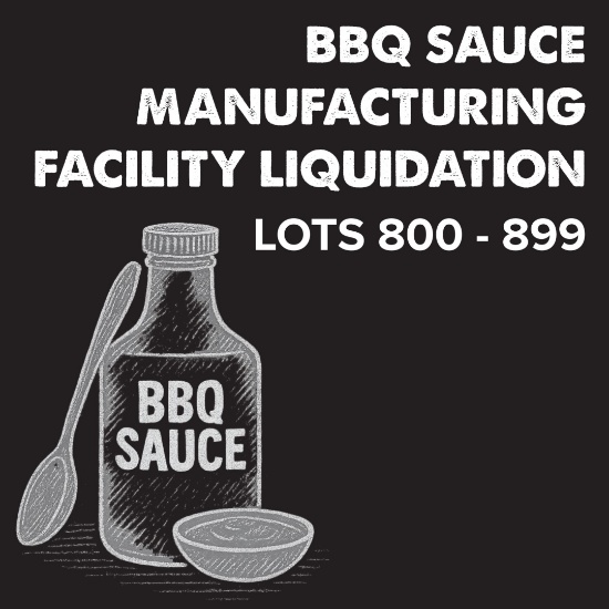 BBQ Sauce Manufacturer Liquidation Lots 800-899