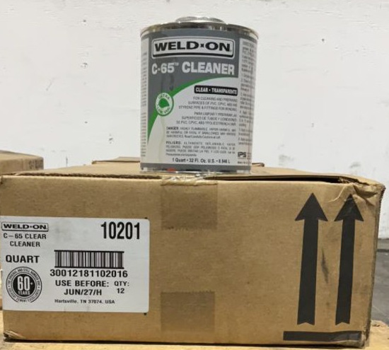 (12) Weld-On 1Qt Cleaner