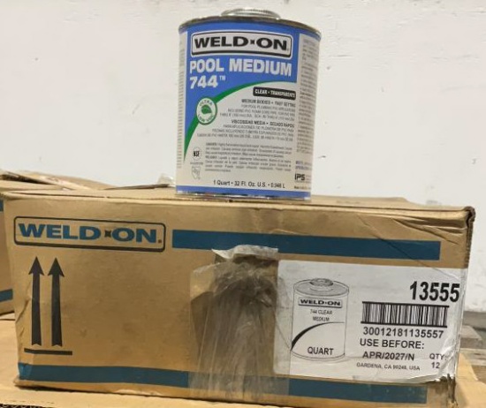(12) Weld-On 1Qt Pool Medium