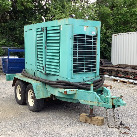 1996 Onan Trailer Mounted Diesel Generator 175DGFB