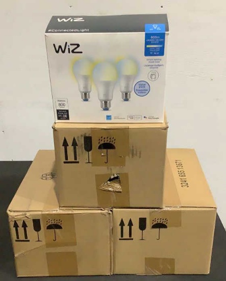 (12) Wiz 3 Pack LED Wifi Light Bulbs