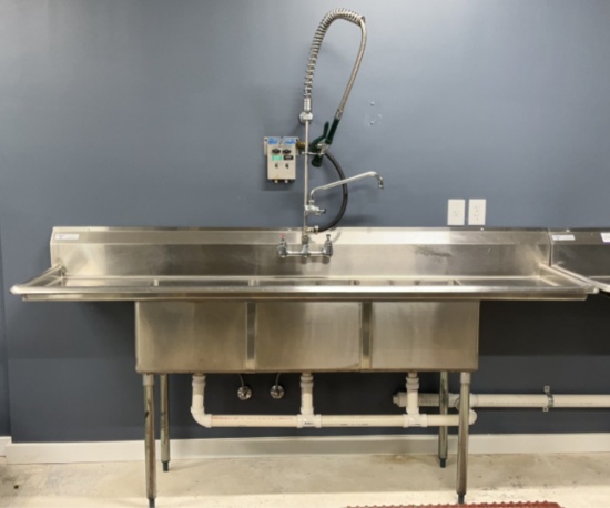 Steelton 3-Bay Stainless Steel Sink OFFSITE