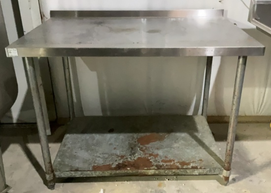 4’ Stainless Steel Table OFFSITE